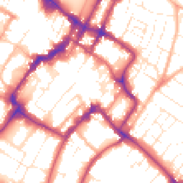 Daytime road noise heatmap for GL50 1DP