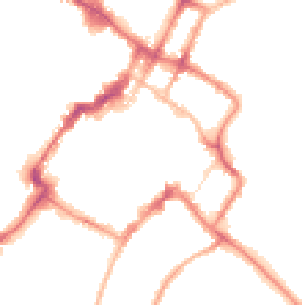 Night-time road noise heatmap for GL50 1EQ