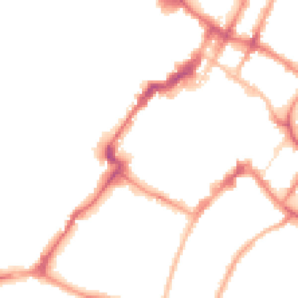 Night-time road noise heatmap for GL50 1HR