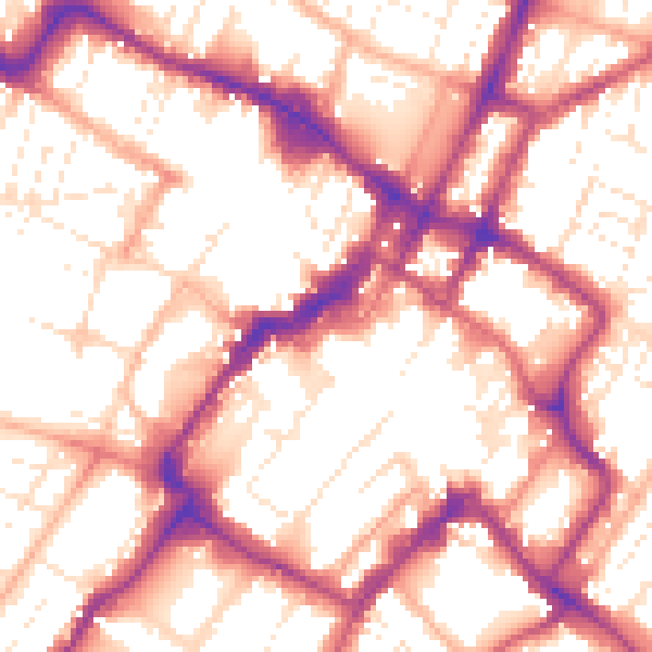Daytime road noise heatmap for GL50 1LR