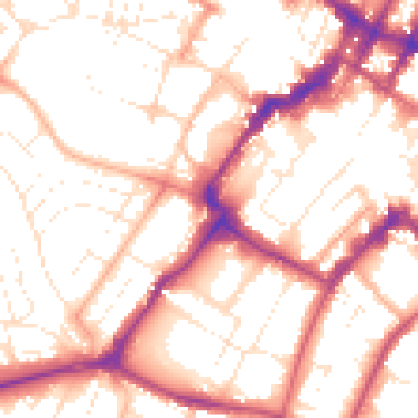 Daytime road noise heatmap for GL50 1PH