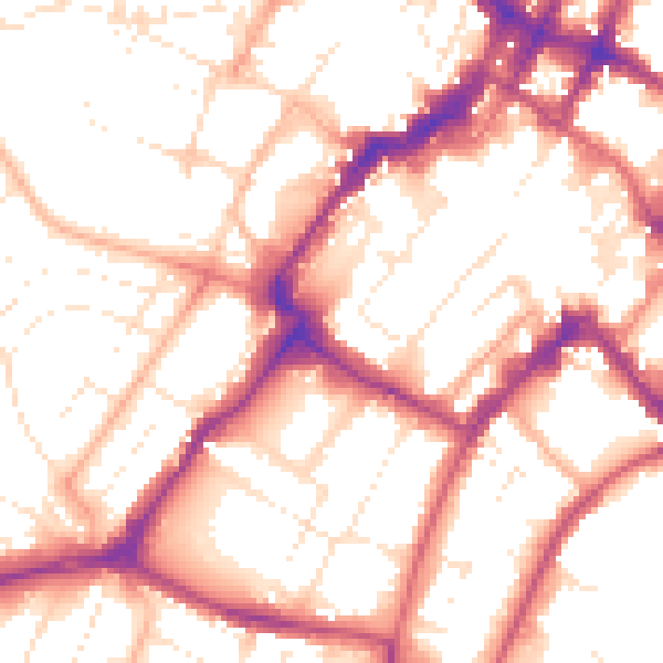 Daytime road noise heatmap for GL50 1PT