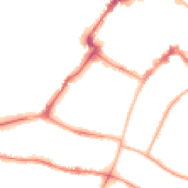 Night-time road noise heatmap for GL50 1QG