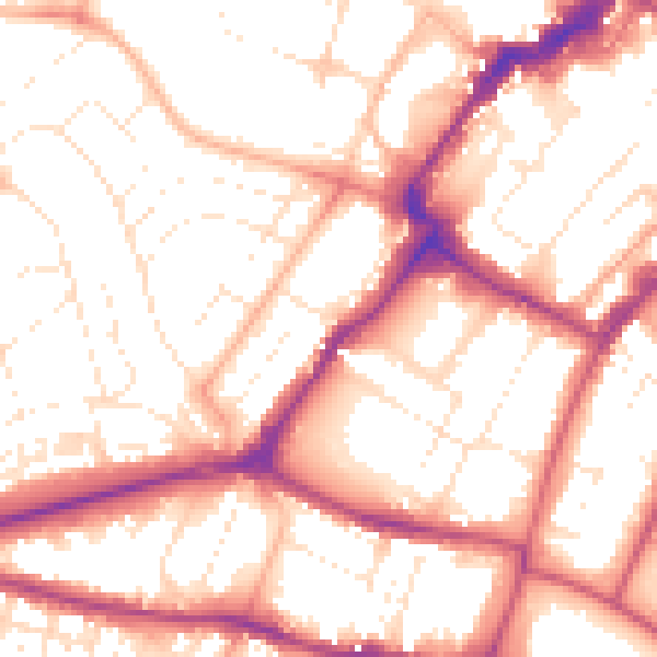 Daytime road noise heatmap for GL50 1RX