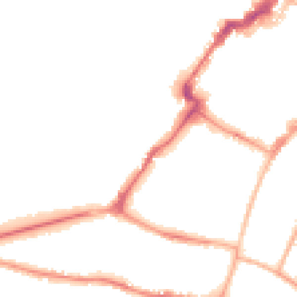 Night-time road noise heatmap for GL50 1RX