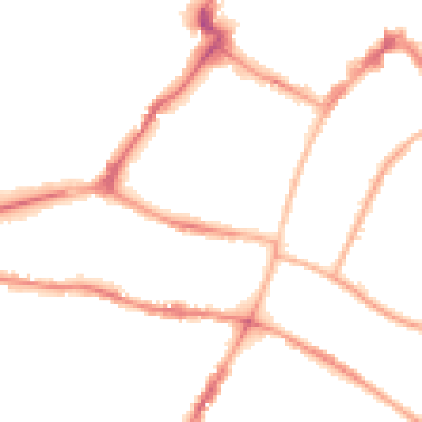Night-time road noise heatmap for GL50 1UA