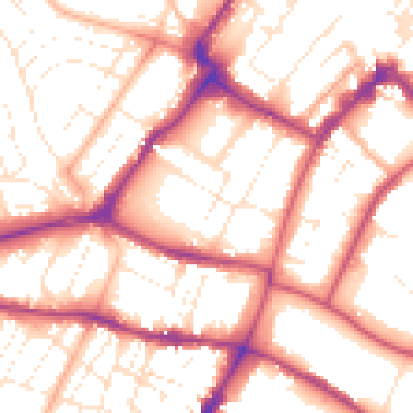 Daytime road noise heatmap for GL50 1UF