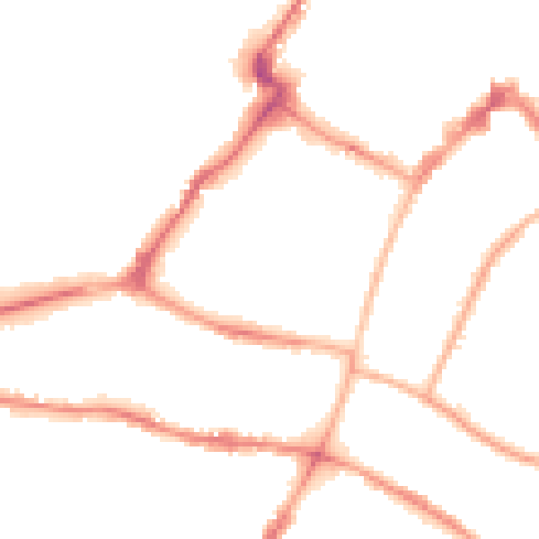 Night-time road noise heatmap for GL50 1UF
