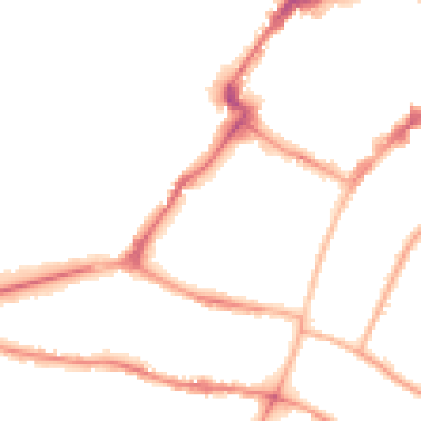 Night-time road noise heatmap for GL50 1UL