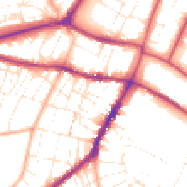 Daytime road noise heatmap for GL50 2AR