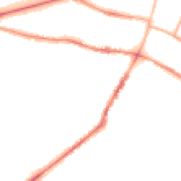 Night-time road noise heatmap for GL50 2BS