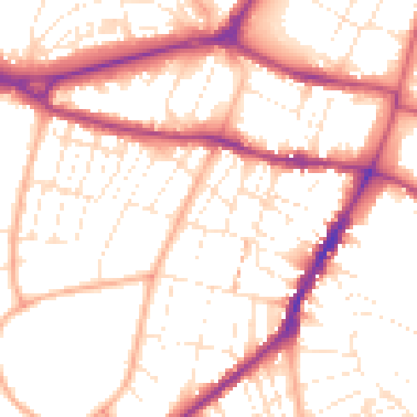 Daytime road noise heatmap for GL50 2EL