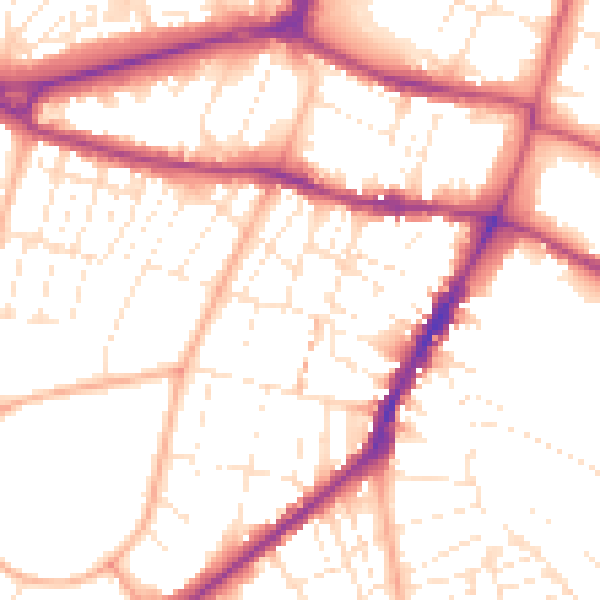Daytime road noise heatmap for GL50 2HH