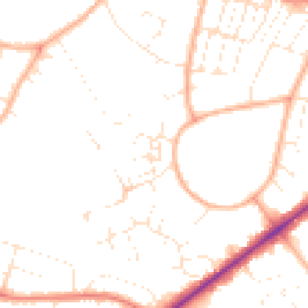 Daytime road noise heatmap for GL50 2LN