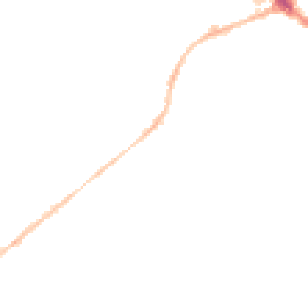 Night-time road noise heatmap for GL50 2NS