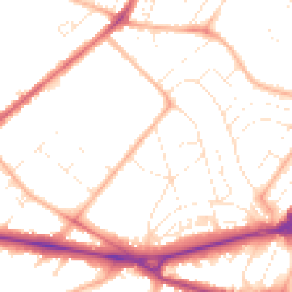 Daytime road noise heatmap for GL50 2PB