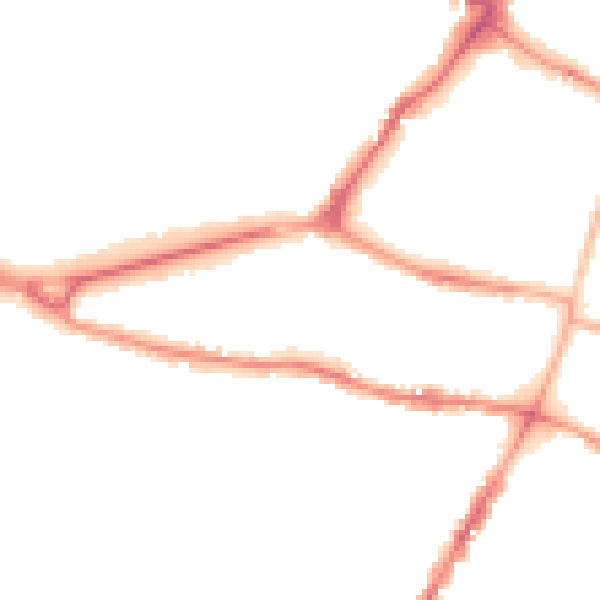 Night-time road noise heatmap for GL50 2QH