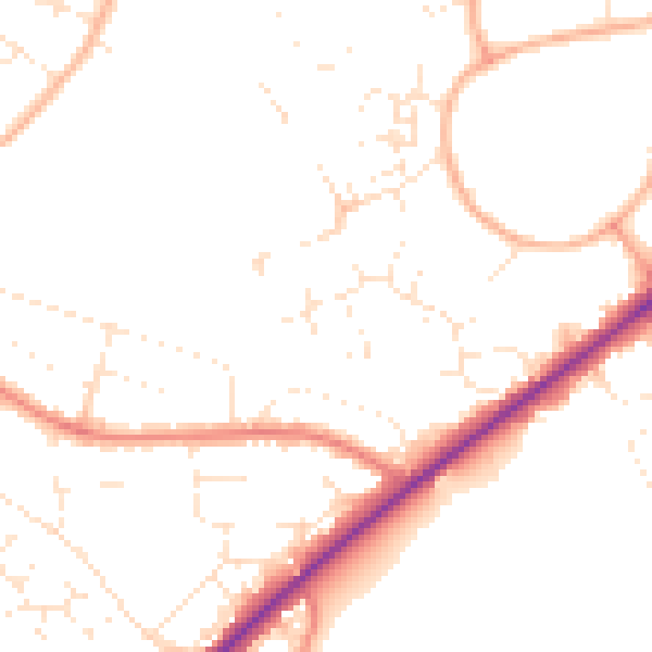 Daytime road noise heatmap for GL50 2RB