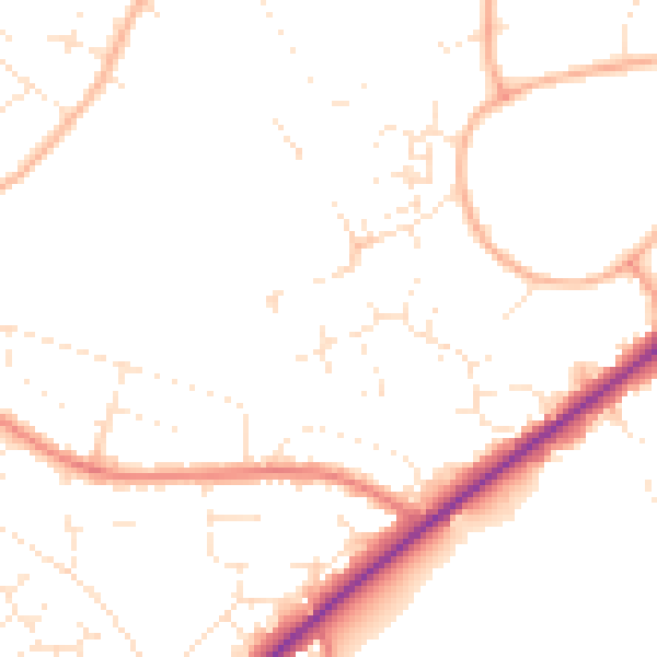Daytime road noise heatmap for GL50 2RD