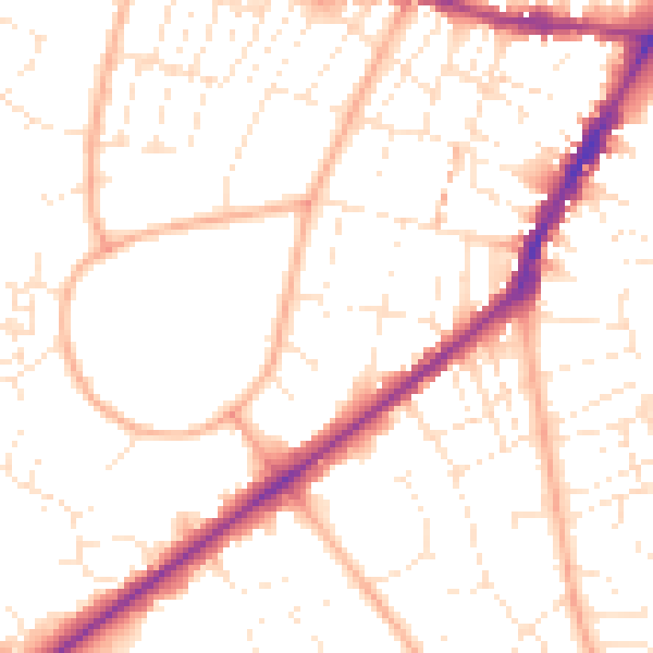 Daytime road noise heatmap for GL50 2SN