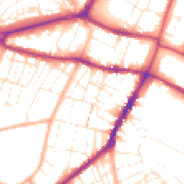 Daytime road noise heatmap for GL50 2TB