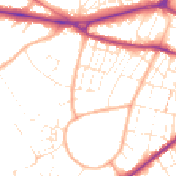 Daytime road noise heatmap for GL50 2UN