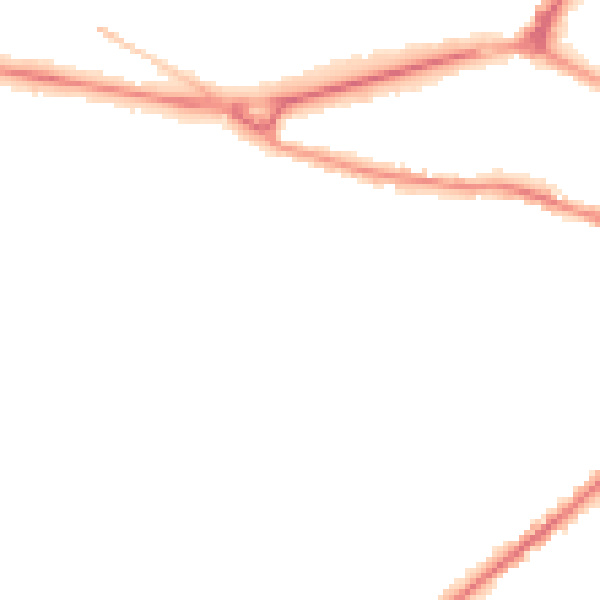 Night-time road noise heatmap for GL50 2UQ