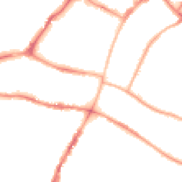 Night-time road noise heatmap for GL50 2XR