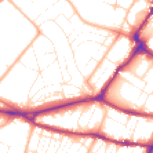 Daytime road noise heatmap for GL50 3AP