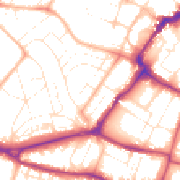 Daytime road noise heatmap for GL50 3AX