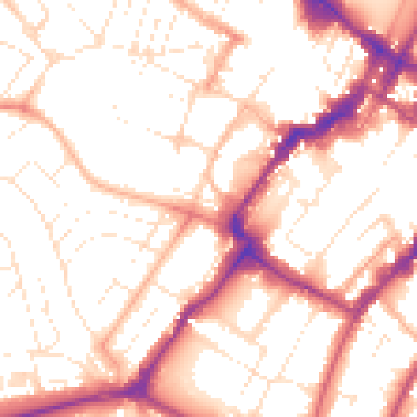Daytime road noise heatmap for GL50 3DT