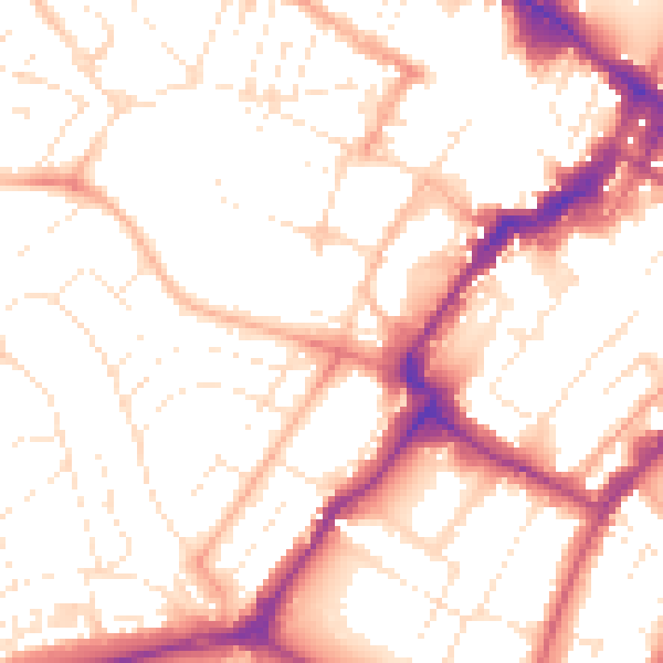 Daytime road noise heatmap for GL50 3ET