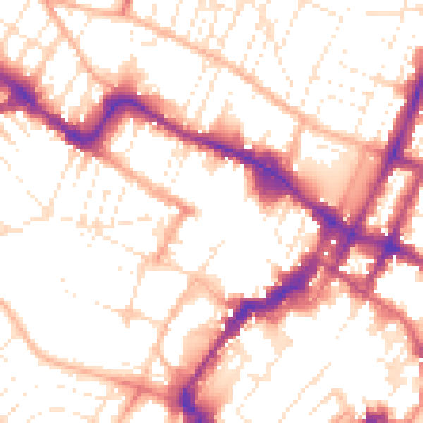 Daytime road noise heatmap for GL50 3HL