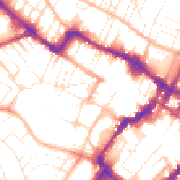 Daytime road noise heatmap for GL50 3LG