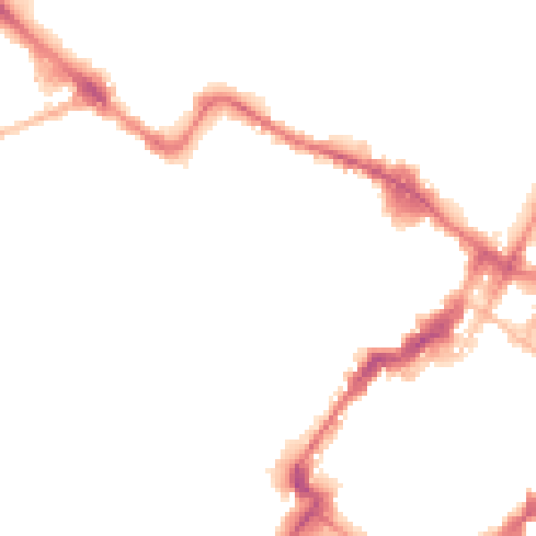 Night-time road noise heatmap for GL50 3LG