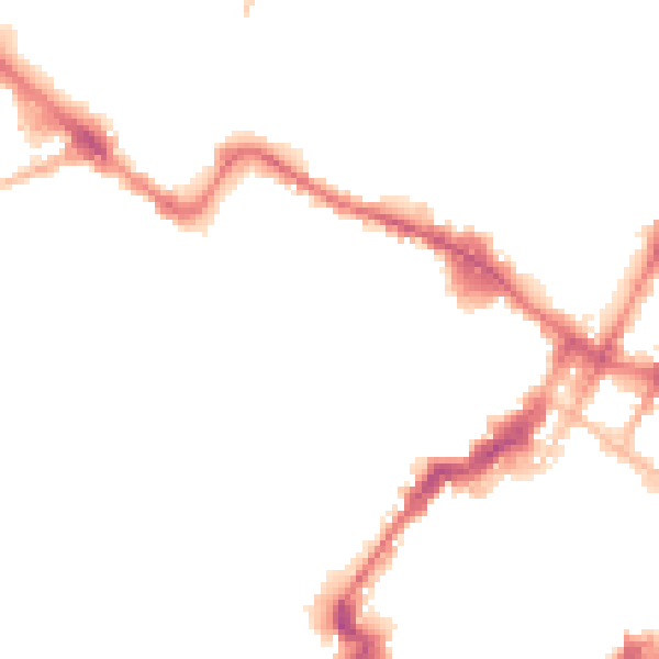 Night-time road noise heatmap for GL50 3LL
