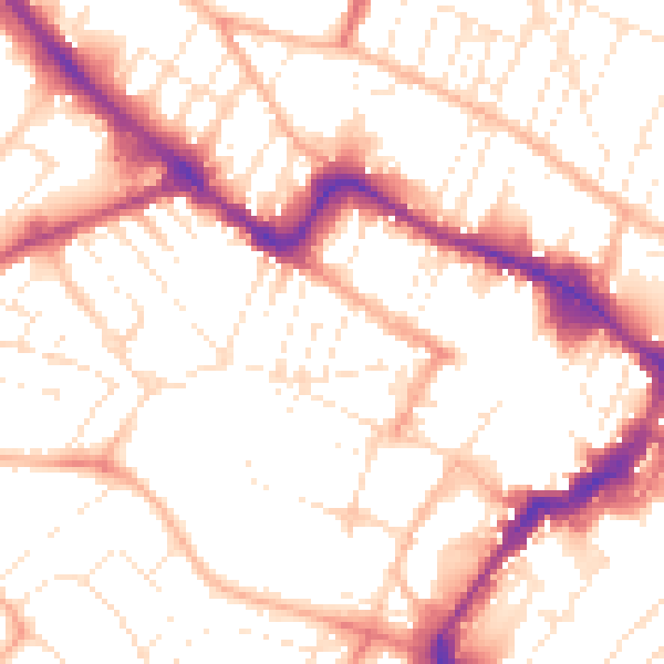 Daytime road noise heatmap for GL50 3LS