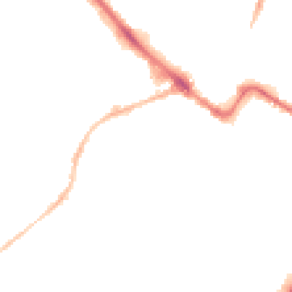 Night-time road noise heatmap for GL50 3NL