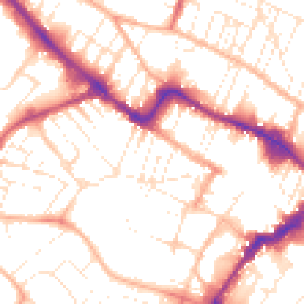 Daytime road noise heatmap for GL50 3NR