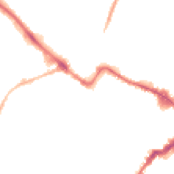 Night-time road noise heatmap for GL50 3NZ