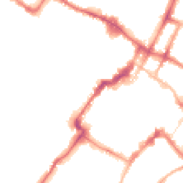Night-time road noise heatmap for GL50 3PE