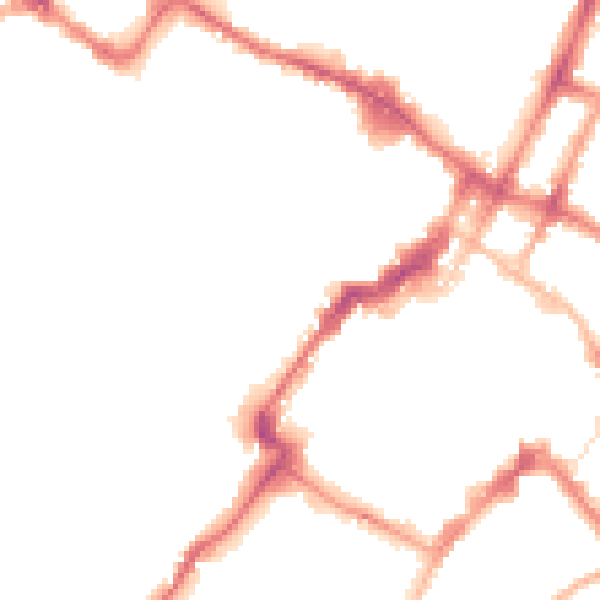 Night-time road noise heatmap for GL50 3PG