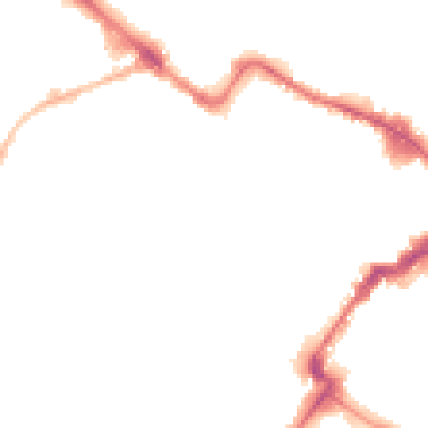 Night-time road noise heatmap for GL50 3QJ