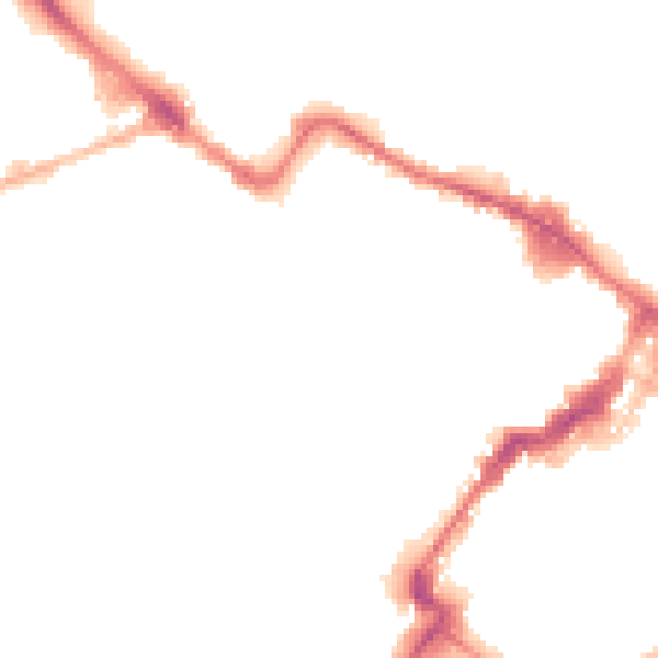 Night-time road noise heatmap for GL50 3QQ