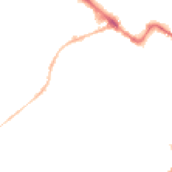 Night-time road noise heatmap for GL50 3QX