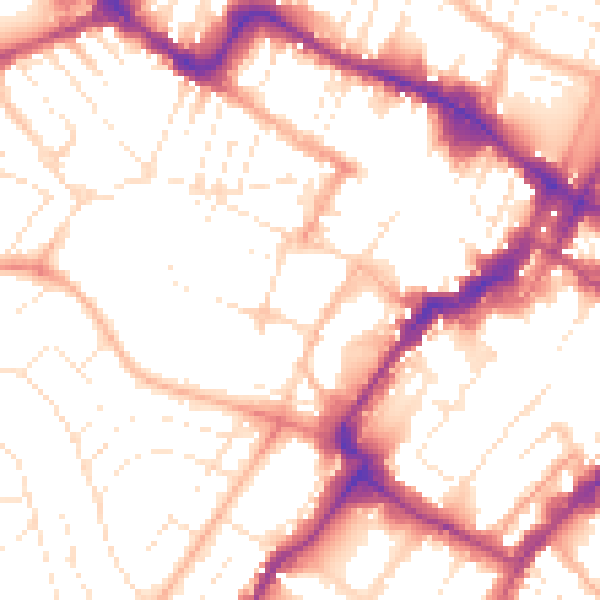 Daytime road noise heatmap for GL50 3RE