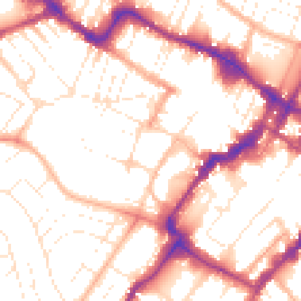 Daytime road noise heatmap for GL50 3RG