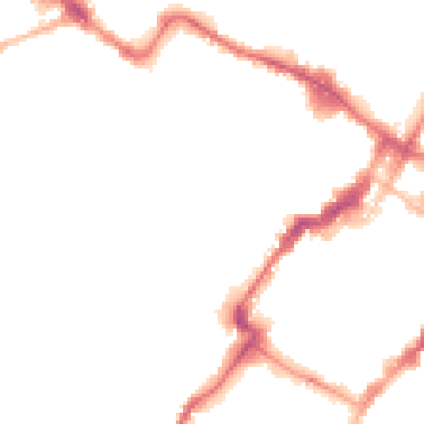 Night-time road noise heatmap for GL50 3RG