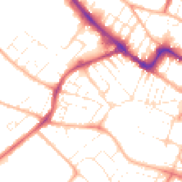 Daytime road noise heatmap for GL50 3RS