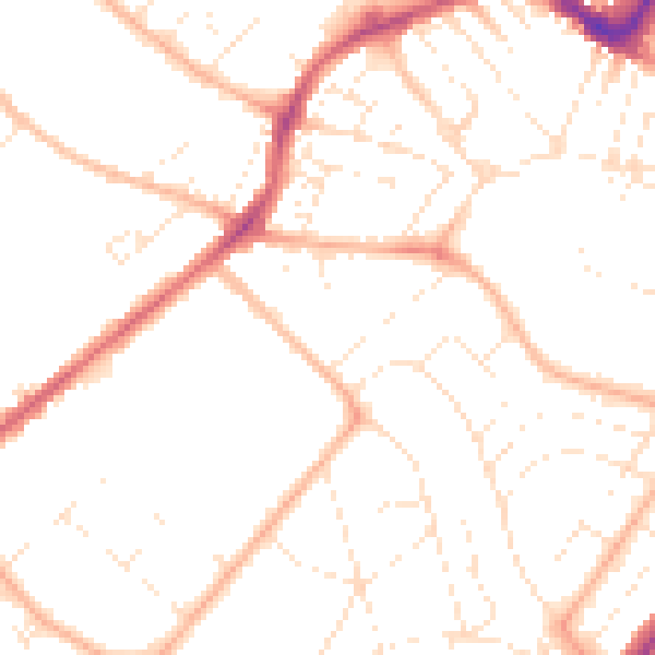Daytime road noise heatmap for GL50 3RT